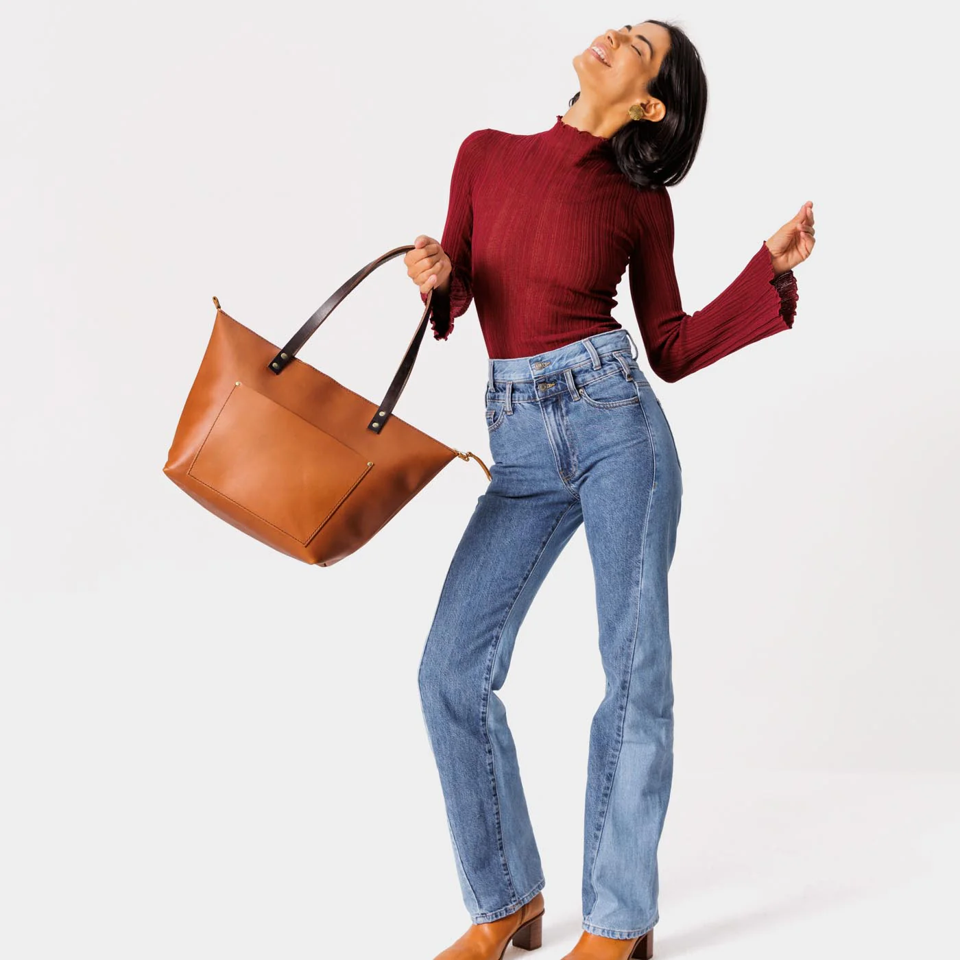 Leather Tote Bag - Image 153